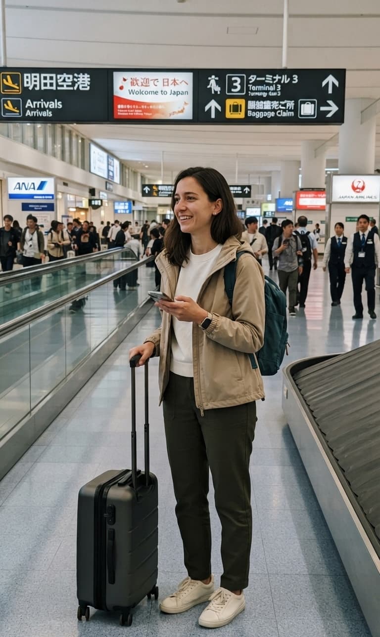 Arrival in Tokyo