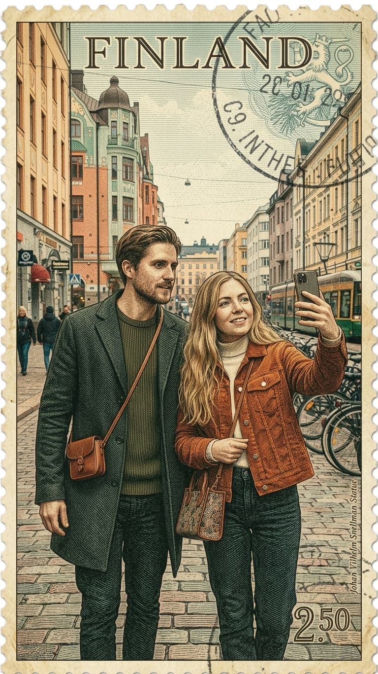Helsinki, Lapland & Lakeland photo AI transformed